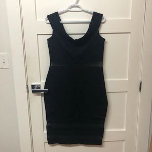 Body-con off-the-shoulder dress